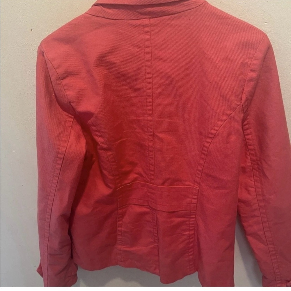 Roxy Vibrant Pink Double-Breasted Pea Coat - Picture 4 of 5